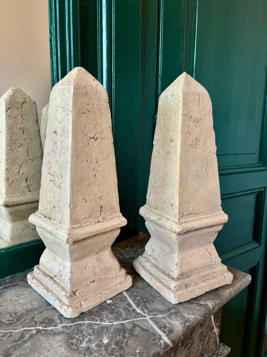 Pair of obelisks