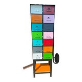 Metal cabinet with drawers