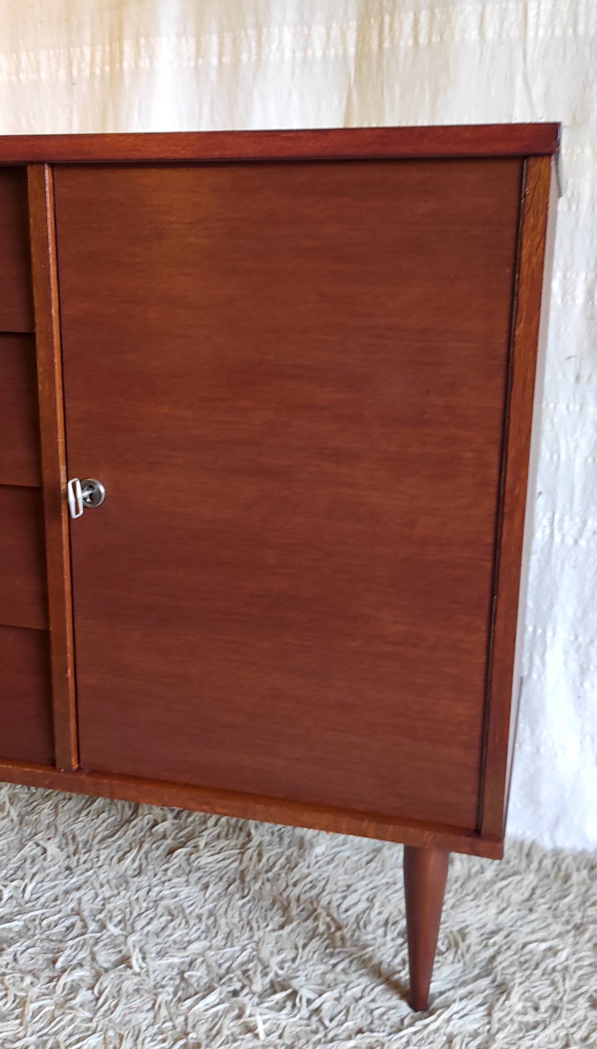 Scandinavian style wooden sideboard - 1960s