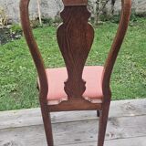Set of 4 carved wooden chairs from the late 19th century in the Dutch style.