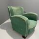 Fauteuil Art déco danois en mohair vert, années 1930-1940