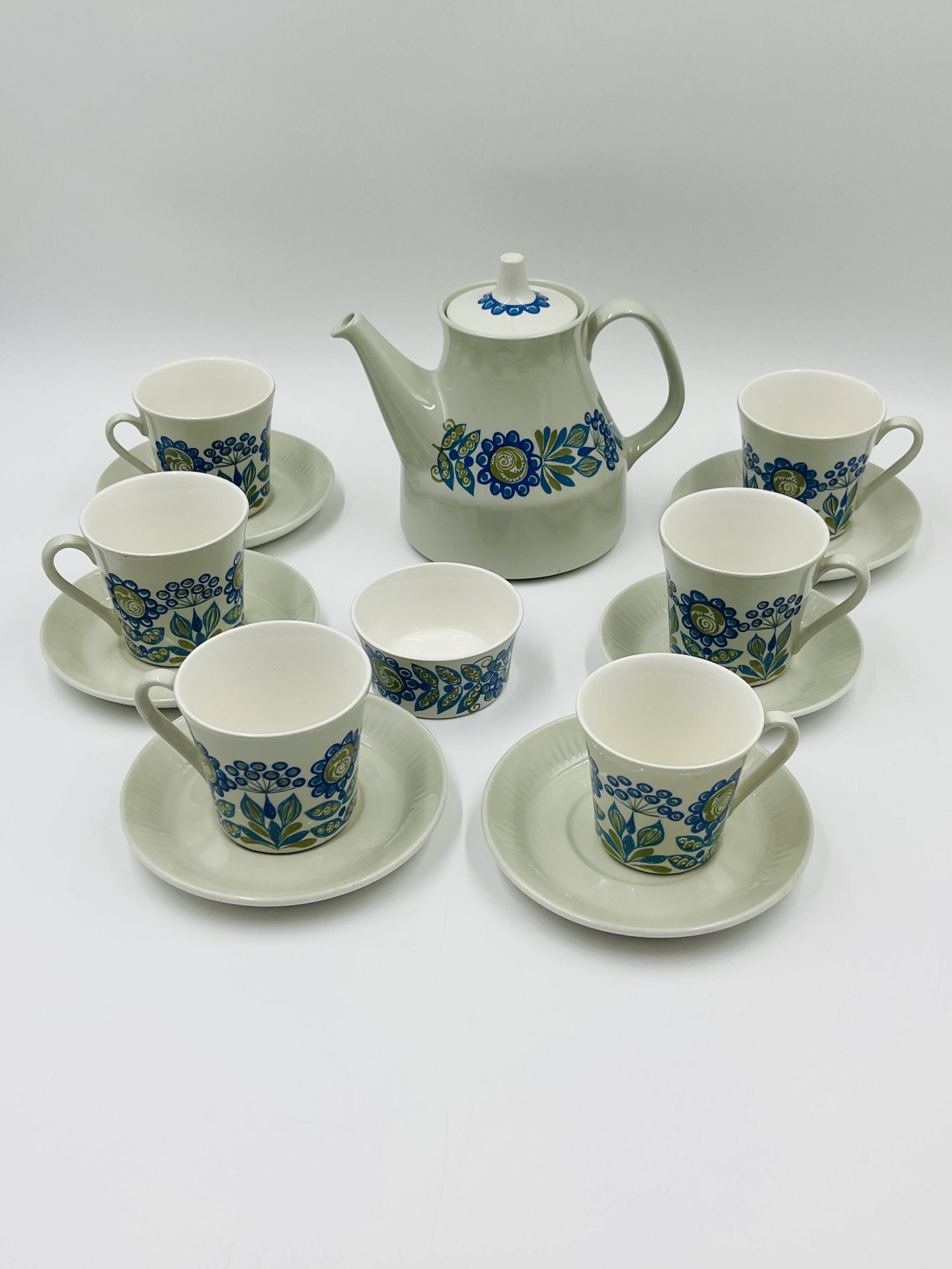 Scandinavian coffee service Tor Viking by Figgjo Flint