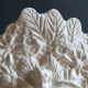 Angel Vase in White Plaster, Vintage Planter with Cherub and Flower Motif