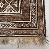 Vintage Persian Luri Gabbeh Rug 245x138 cm medium, shabby chic Red