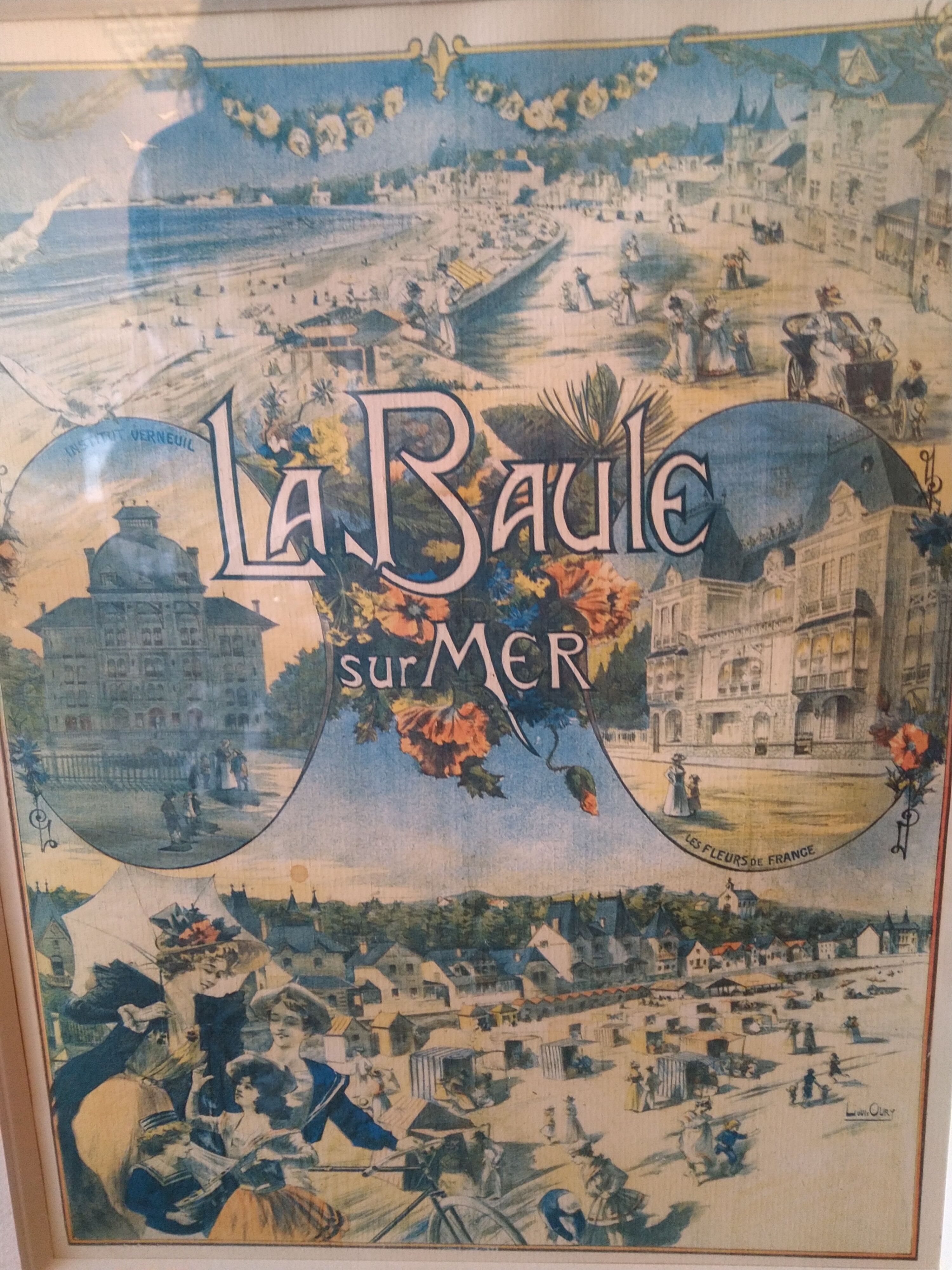 Old poster La Baule