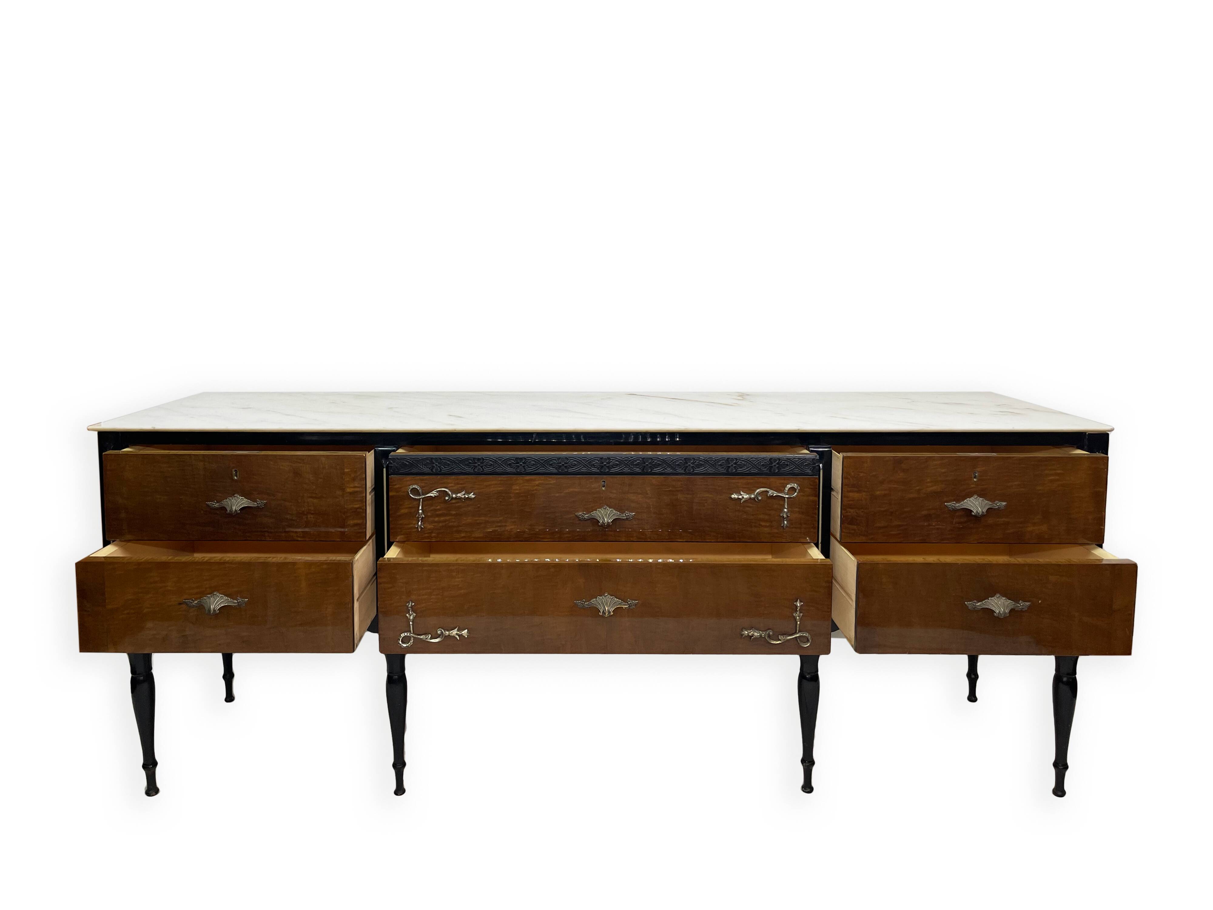 Commode italienne du milieu du siècle, 1960