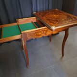 Louis XV style marquetry game table