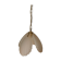 Frosted glass pendant lamp and shell brass