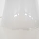 Milk glass pyramid table lamp "Teepee" by SCE France
