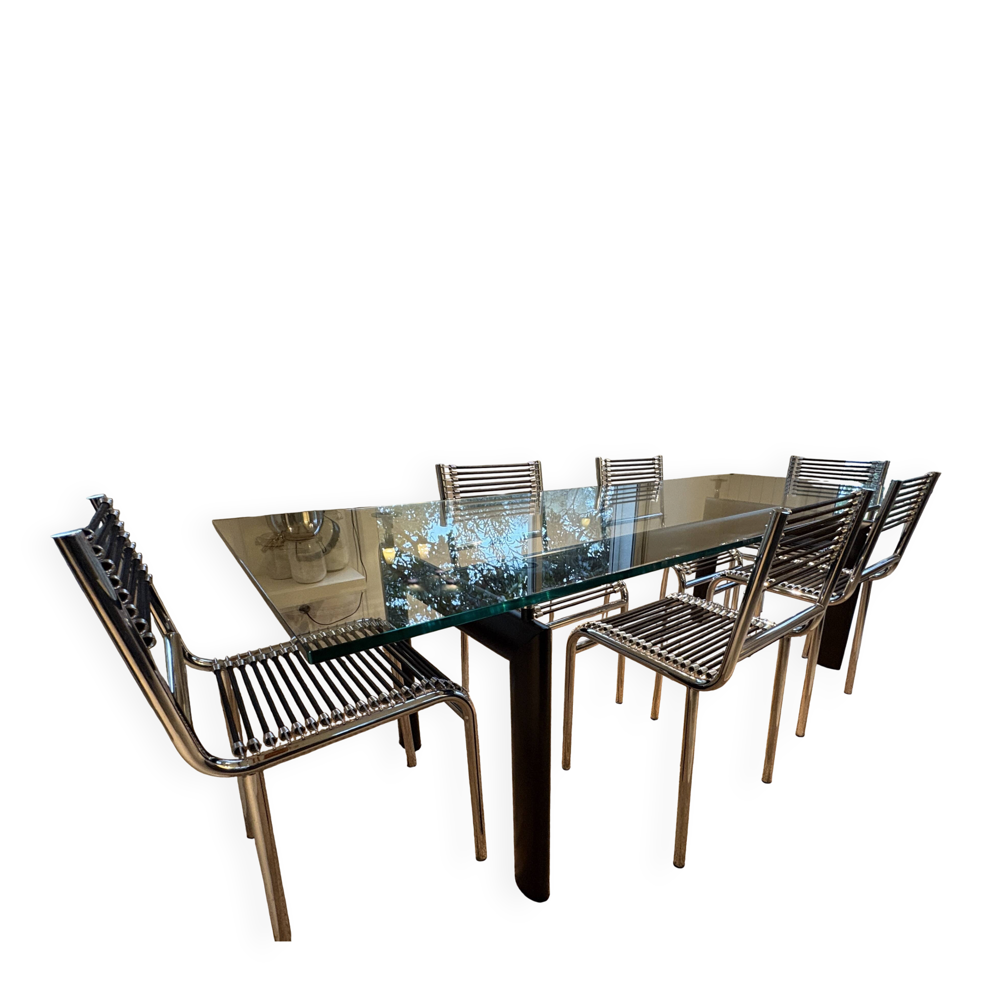 Bauhaus Table LC6 Art Nouveau G1241 by Le Corbusier for Cassina