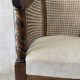 Antique chair with caning
