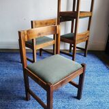 Set of 4 authentic Michelucci chairs