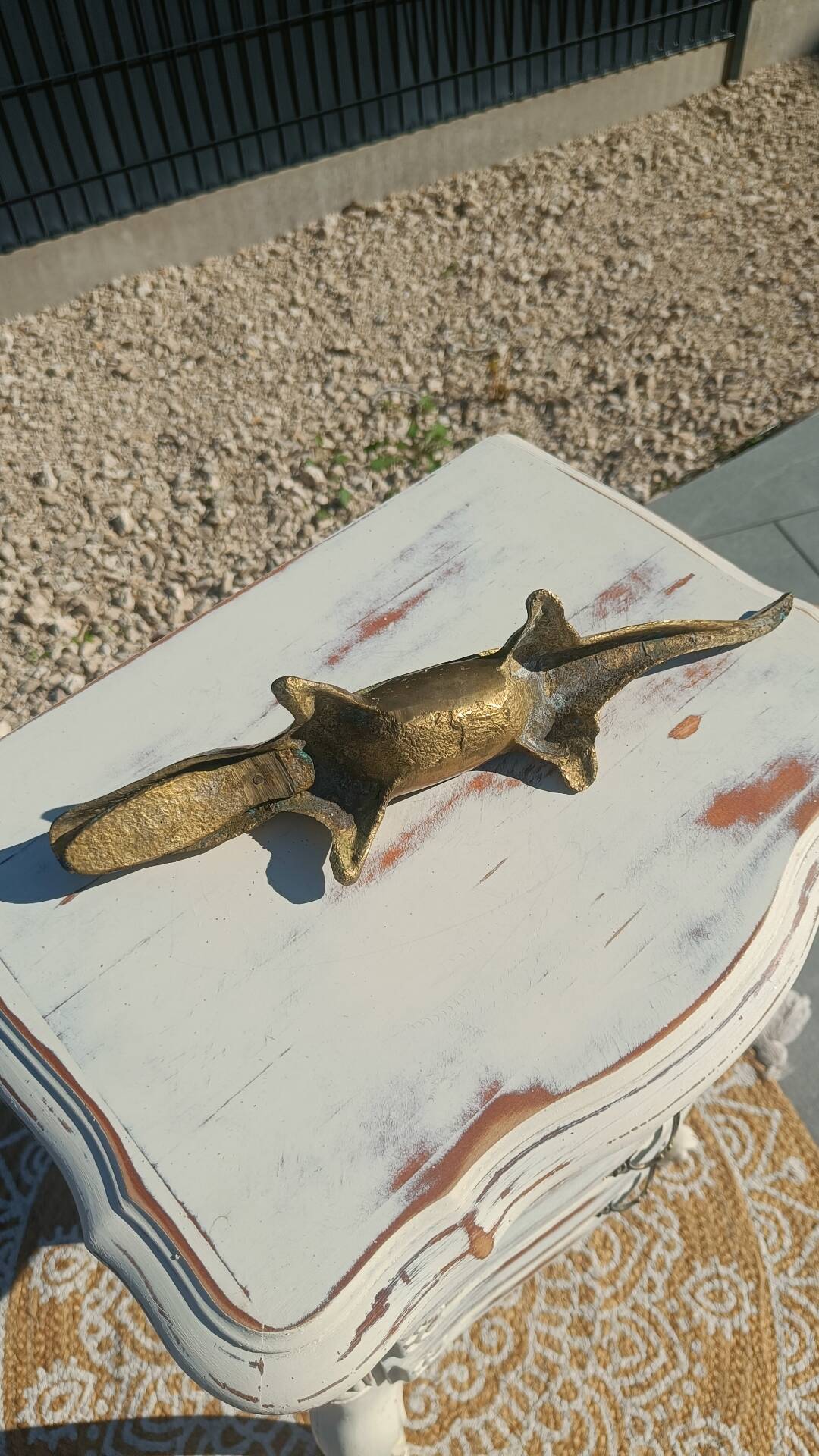 bronze crocodile ashtray 35 cm