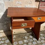 Bureau en bois (style bateau) finitions en metal