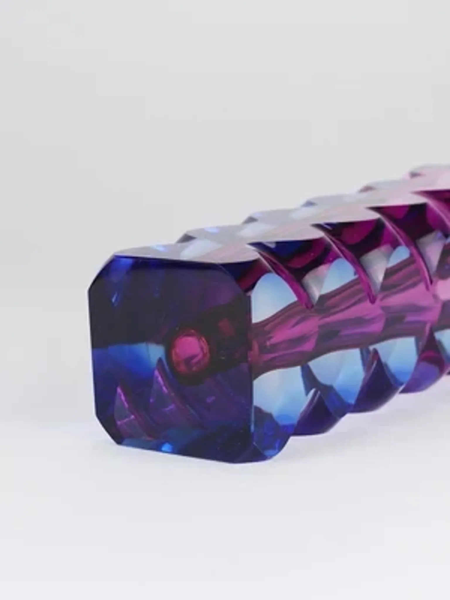 Oldrich Lipsky art glass studio vase, Atelier Exbor, Czechoslovakia, 1960s