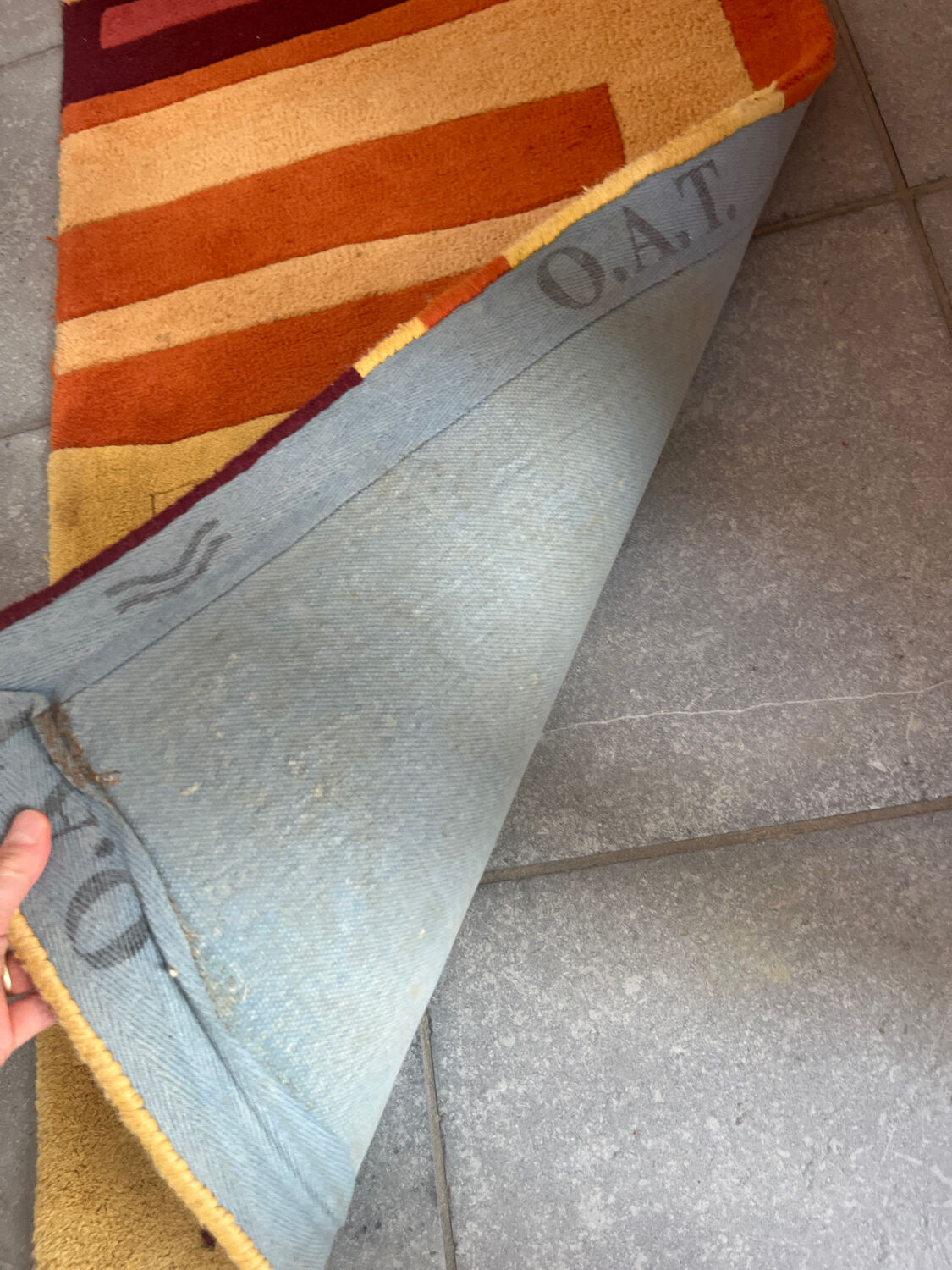 Vintage hallway carpet O.A.T., 1970s.