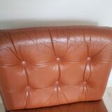 Vintage armchair in brown leather