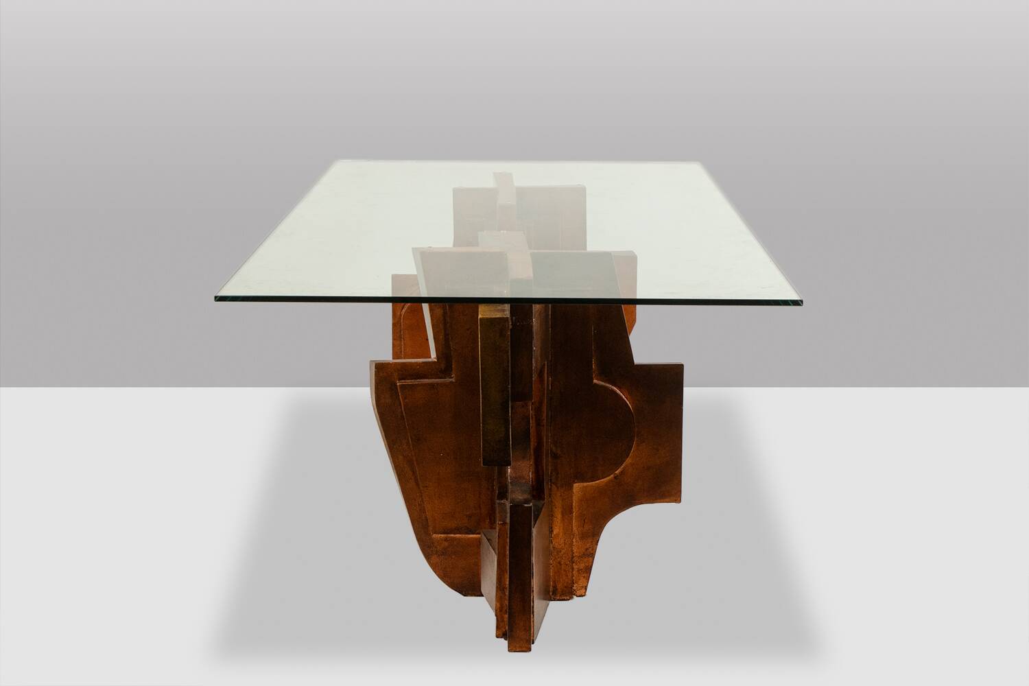 Matteo Ceccarelli. Sculptural table in "brutalist" style. 1980s.