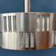 Mid-century crystal glass UFO pendant light