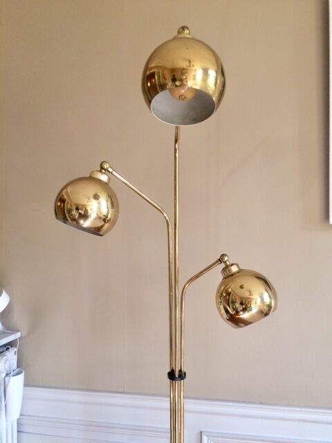 Floor lamp "thrush" 3 golden globes