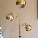 Floor lamp "thrush" 3 golden globes