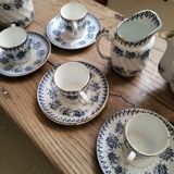 Service coffee tea iron earth XIX th Jeannette Saint amand