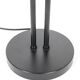 Big black Hustadt table lamp with pointed shade / 1970s / 1980s / postmodern design