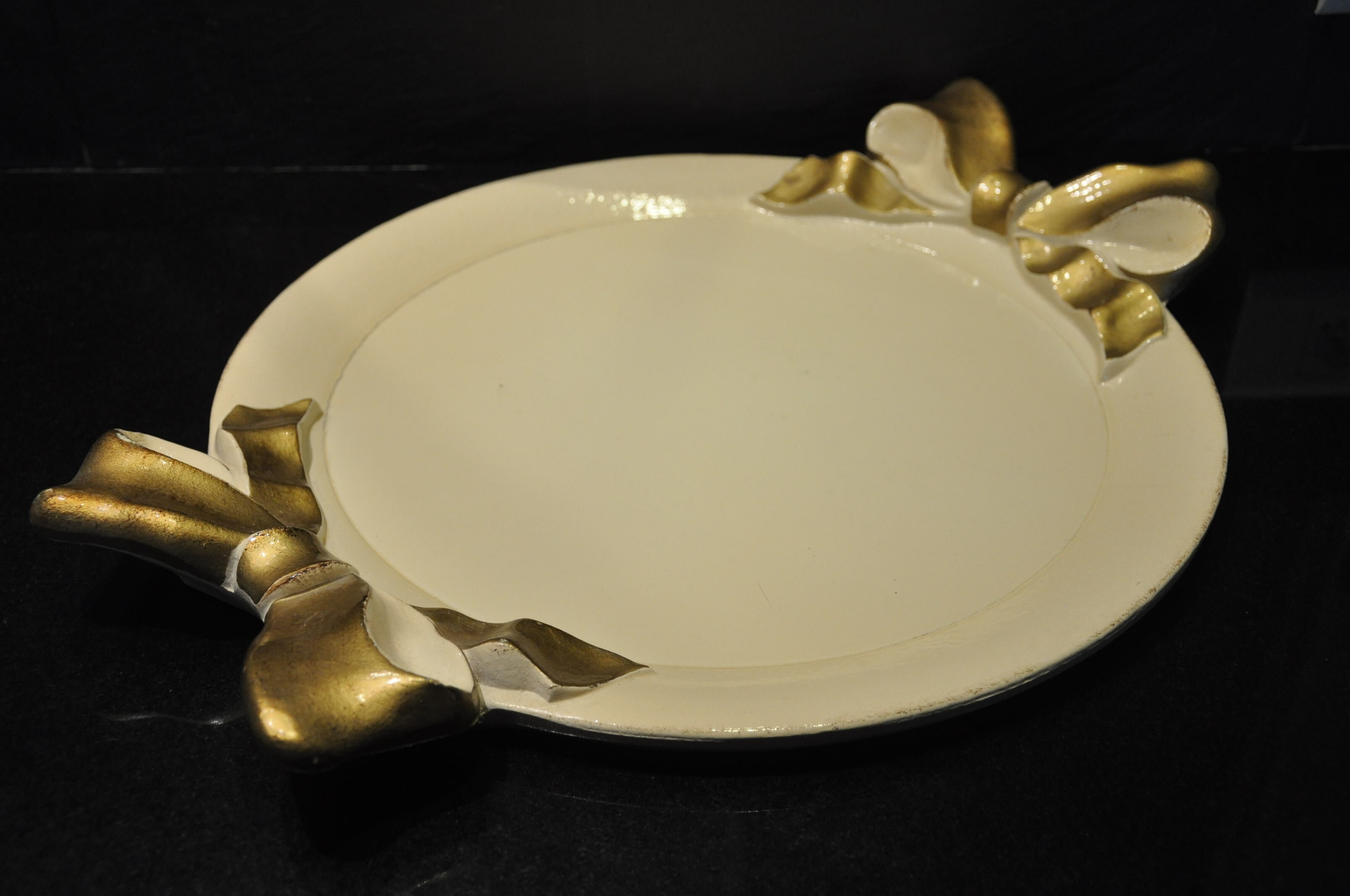 Vintage wood service tray Italy