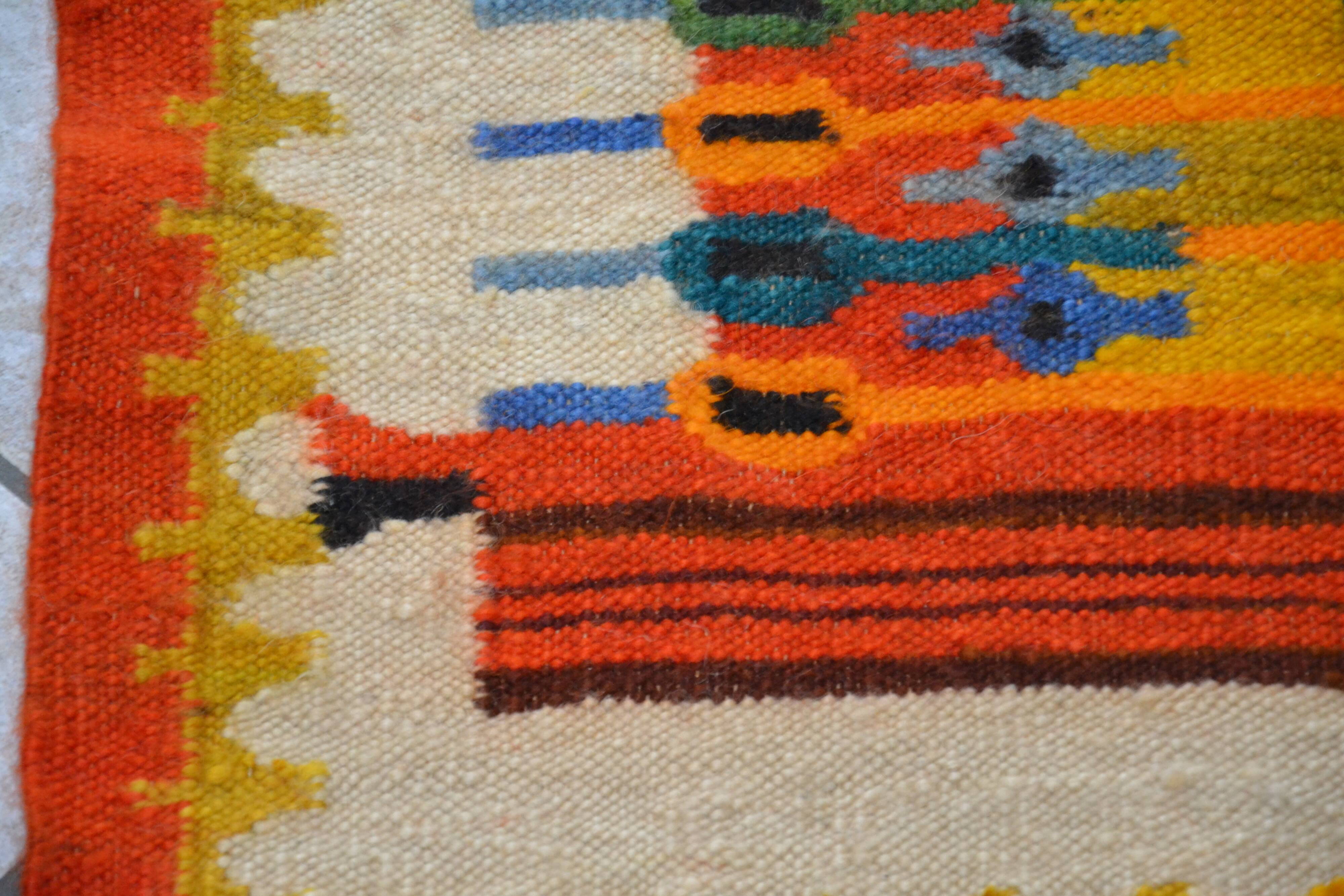 Kilim/tapisserie murale polonaise par M Domanska 1971