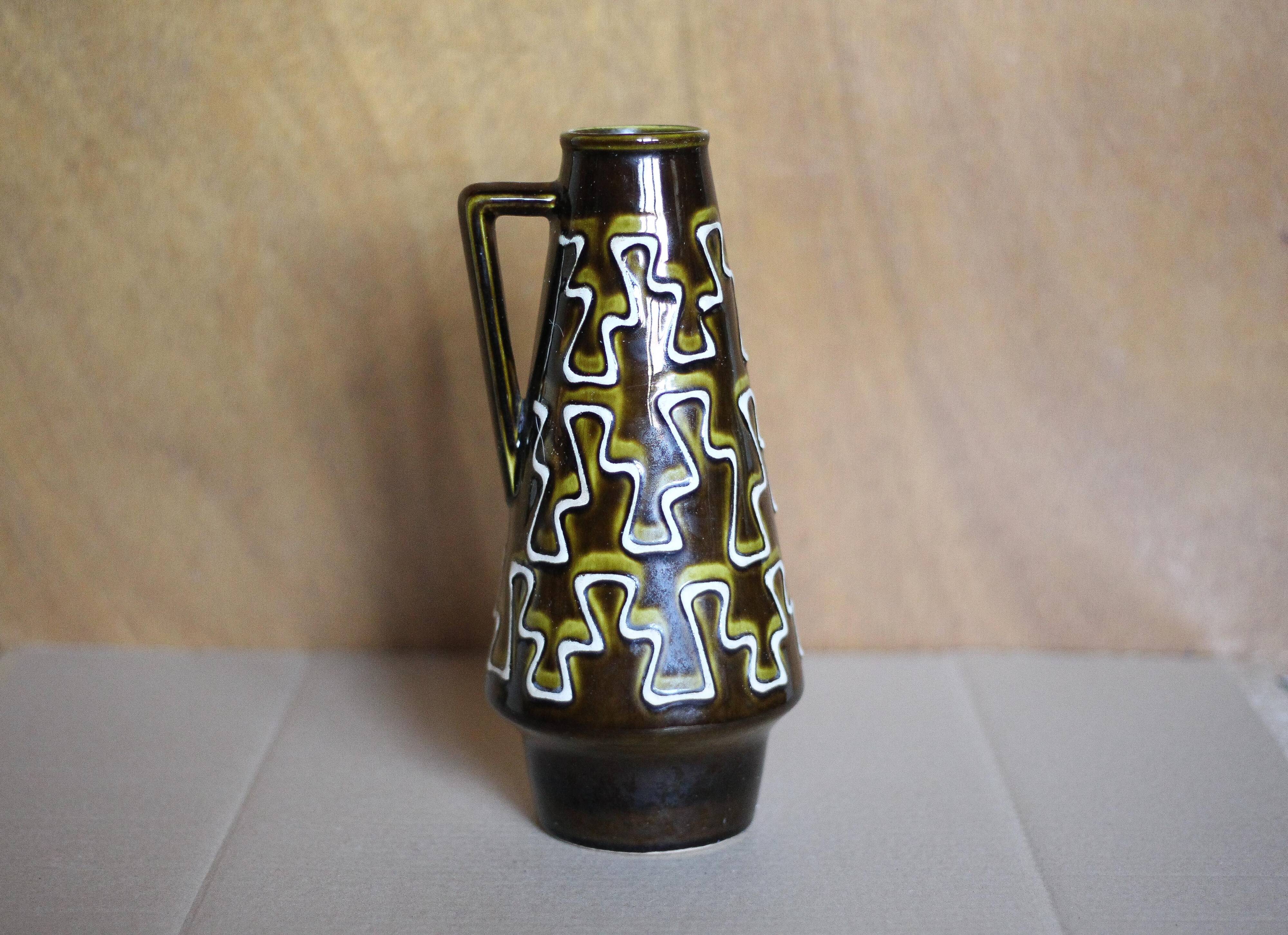 West Germany ceramic vase 2001/25, decorative vase, flower pot