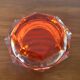 Crystal paperweight tray