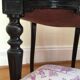 Ensemble chaise et repose pied style Louis XVI