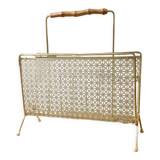 Perforated metal review door