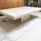 Travertine coffee table, 1970