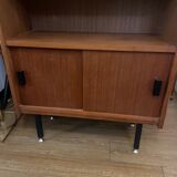 Vintage teak bookcase shelf