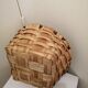 Vintage wooden basket for picking mushrooms
