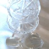 Small carafe in highly worked cut crystal