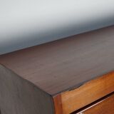 Vintage dutch hardwood haberdashery shop cabinet, 1930s