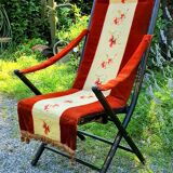 Folding armchair chair Napoleon III of the nineteenth century