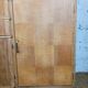 1950s two-body buffet, oak veneer, tapered legs.
