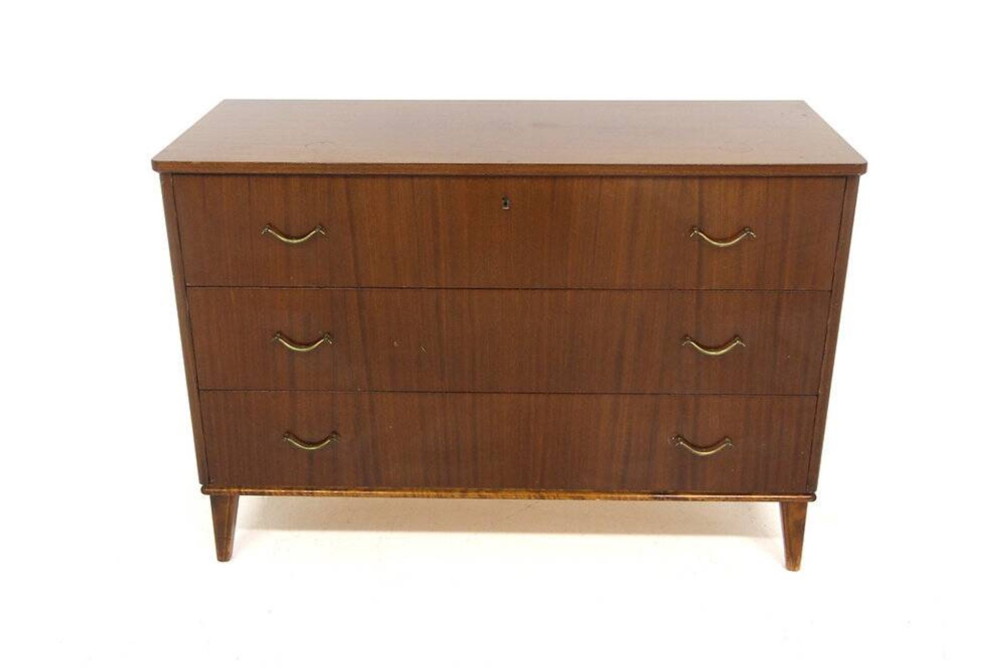 Scandinavian mahogany chest of drawers, Swedish modern, Sweden, 1940