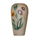 Ceramic vase with floral details