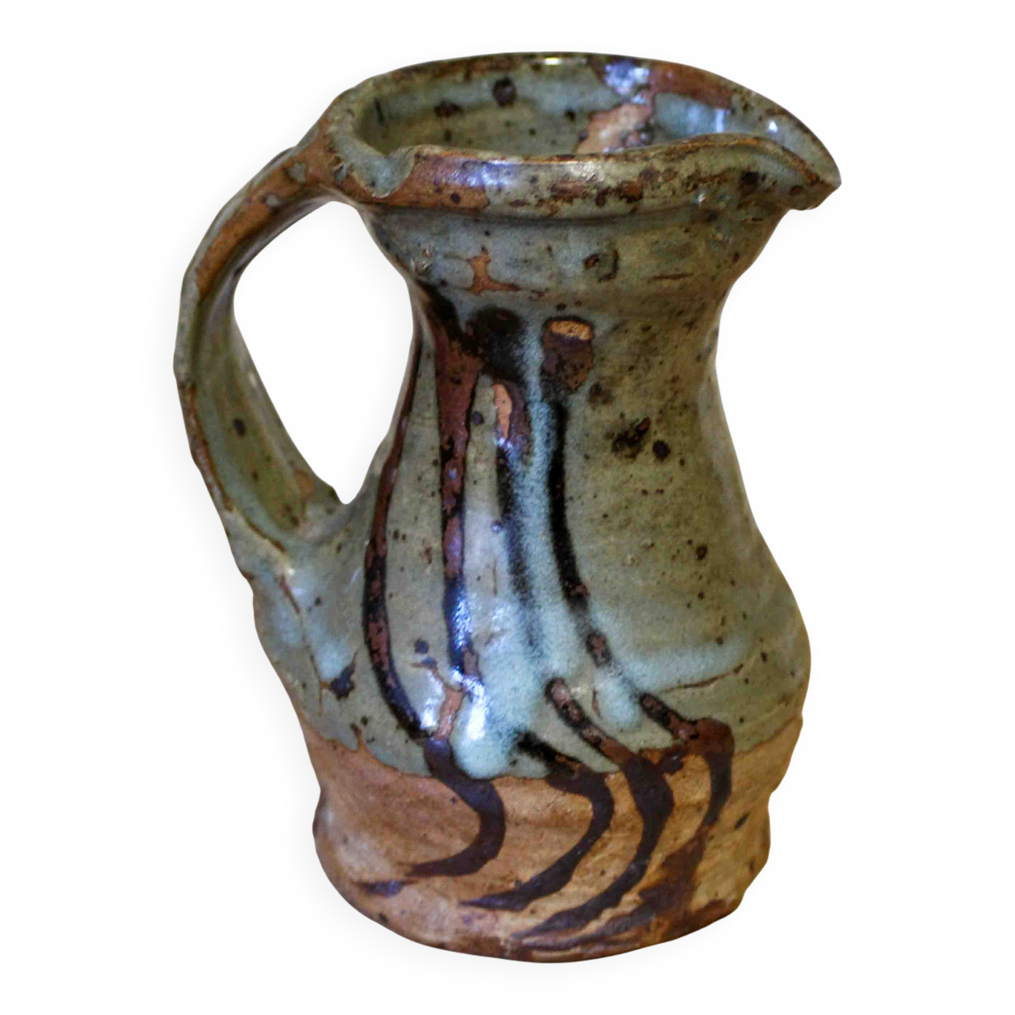 Glazed stoneware jug attributed to Anne Kjaersgaard.