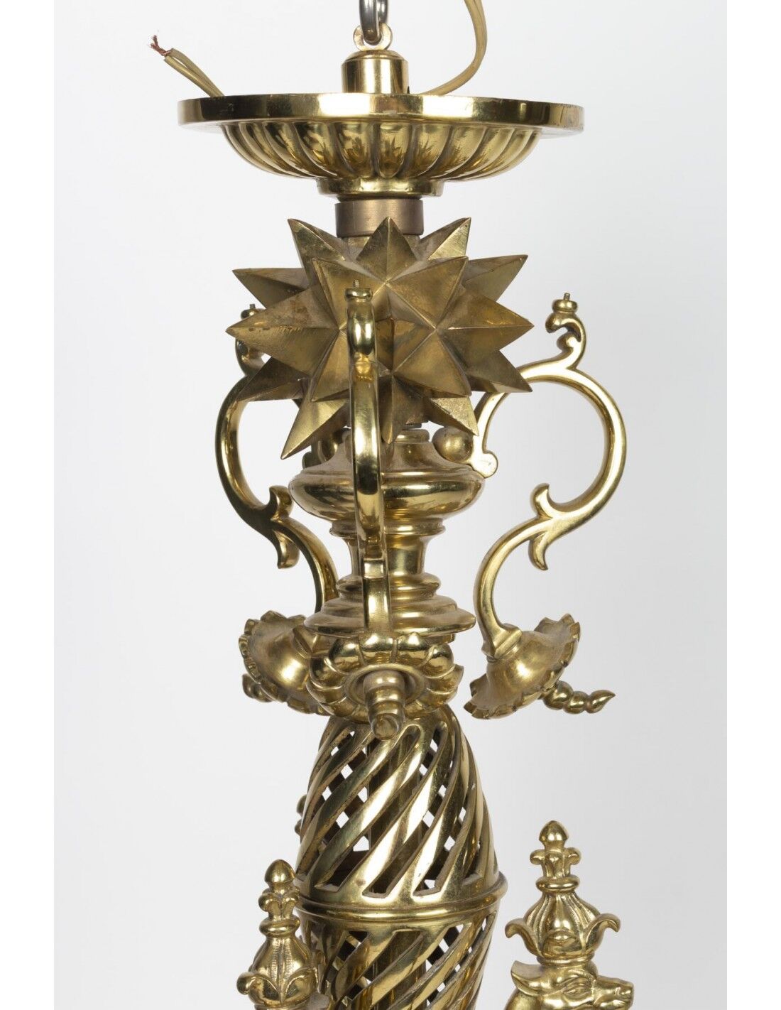 Lustre en bronze doré d'epoque Napoléon III