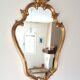 Baroque mirror in gilded wood - 86x50 cm - 60s