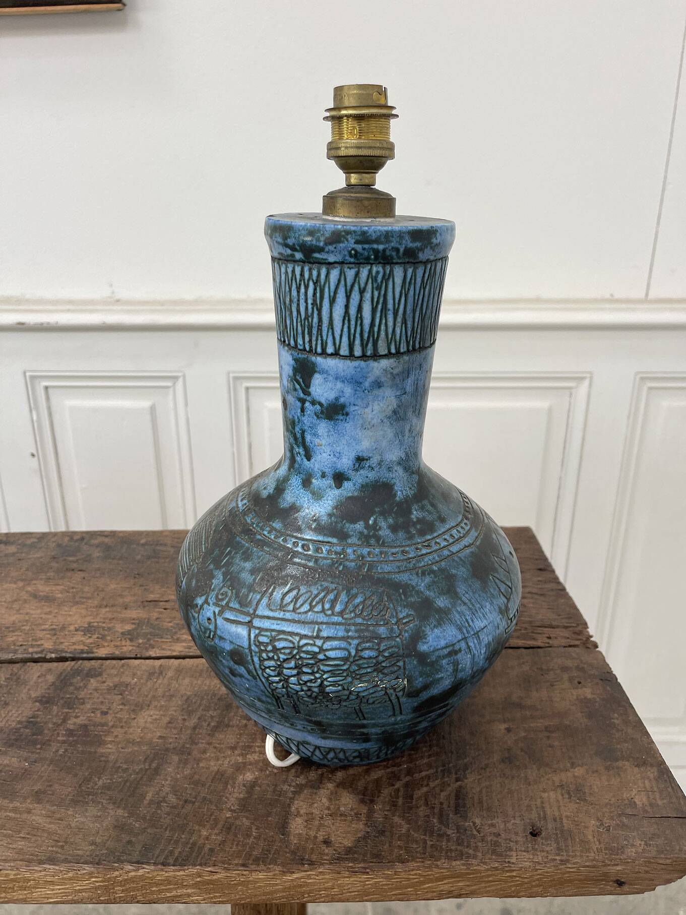 Jacques Blin ceramic lamp from the 60s