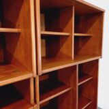 Vintage Scandinavian double bookcase in teak from the 60s