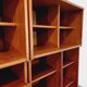 Vintage Scandinavian double bookcase in teak from the 60s