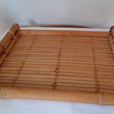 Vintage bamboo serving tray