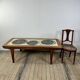 Teak coffee table with lava ceramic by j.belarti 1960